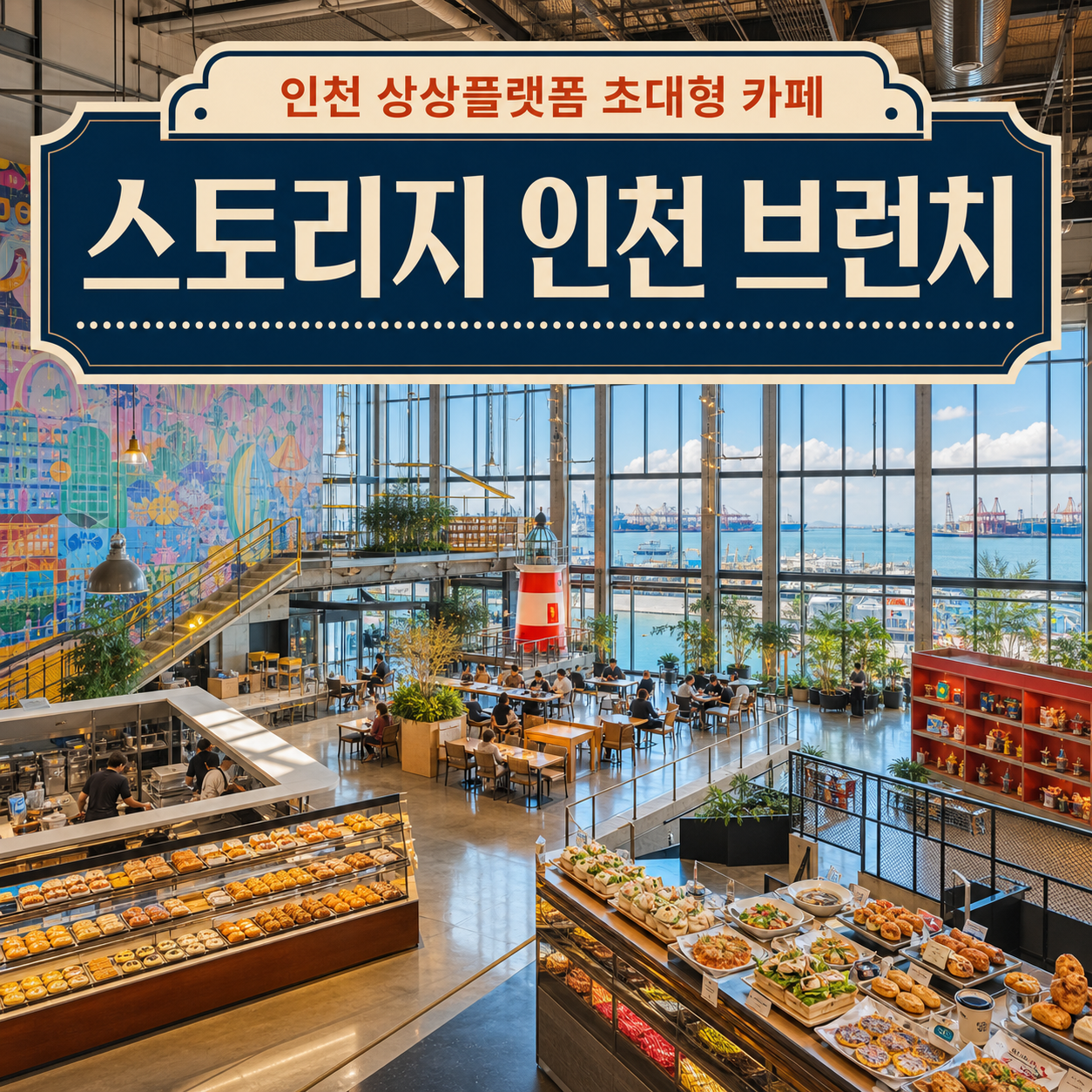 인천 상상플러스  초대형 카페 “스토리지 인천 브런치”